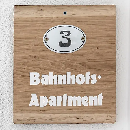 Ferienbahnhof Fichtental Bahnhofs-apartment Lejlighed Prackenbach